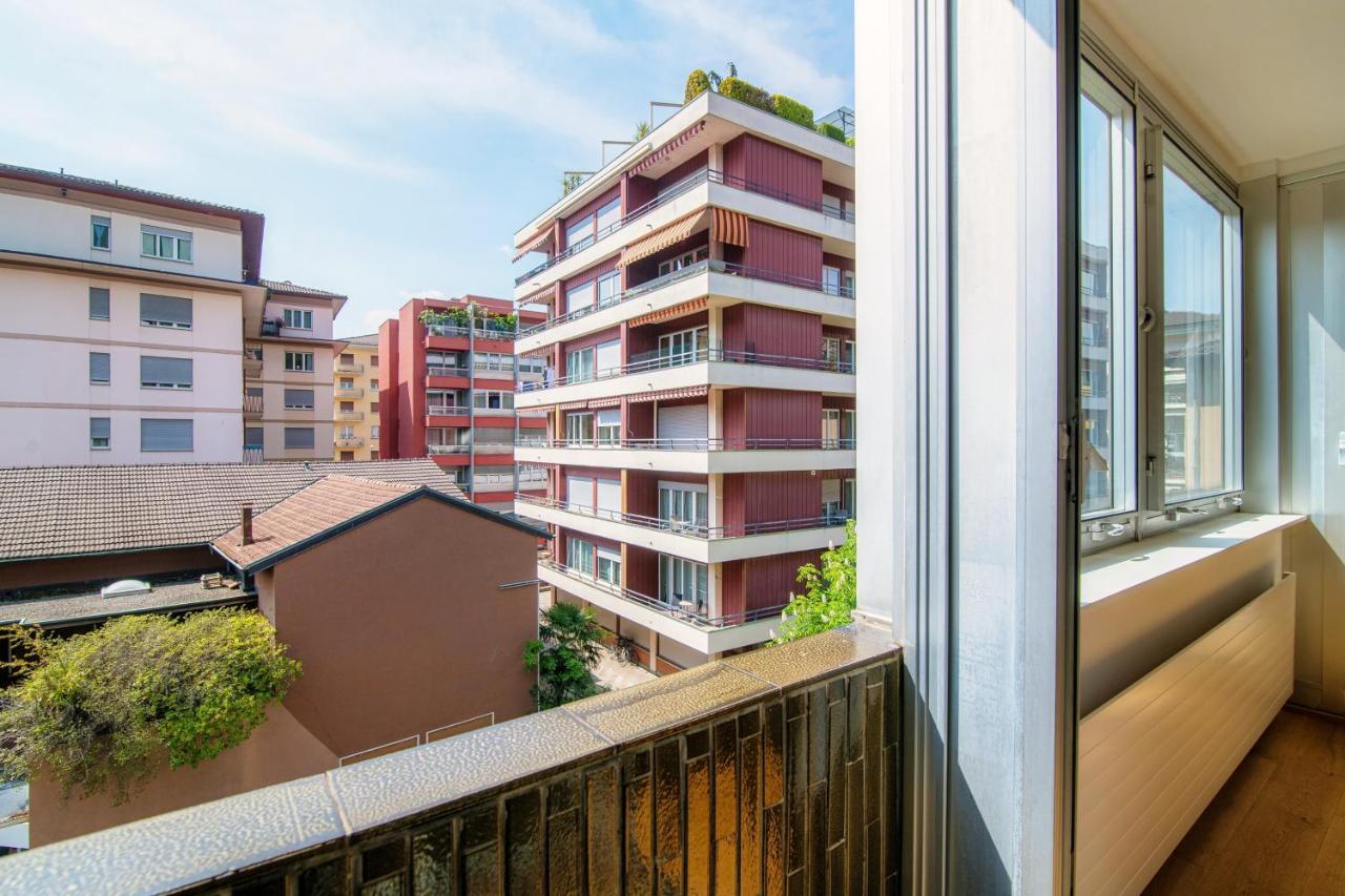 Palace Apartment By Quokka 360 - 2 Minutes From Lugano Lido Dış mekan fotoğraf